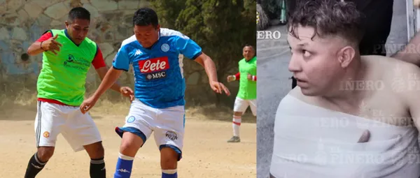 Y uno de los jugadores salió lesionado