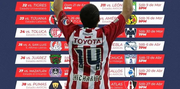 Ya hay fecha de debut del histórico Javier el Chicharito Hernández en su regreso con las Chivas de Guadalajara
