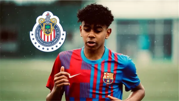 Yamal entrenando en las canteras del Fútbol club Barcelona (Fuente: Goal)