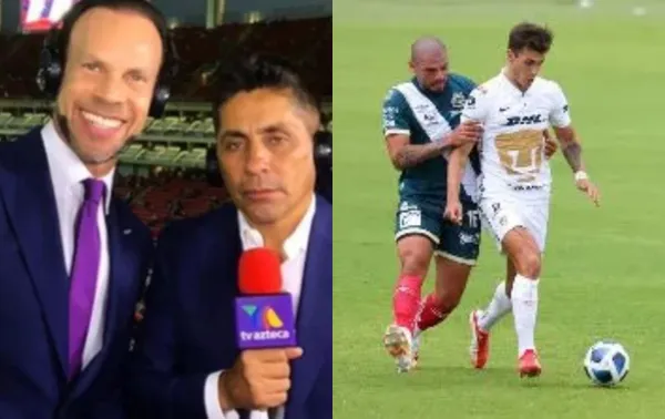 Zague se molesta con Jorge Campos en plena transmisión del Puebla vs Pumas.
