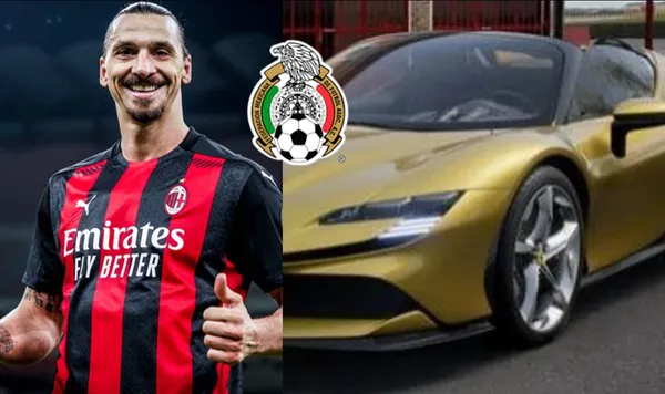 Zlatan se auto regaló un coche Ferrari valorado en 11 millones de pesos. En México también hay un jugador que se auto regaló un coche de lujo.