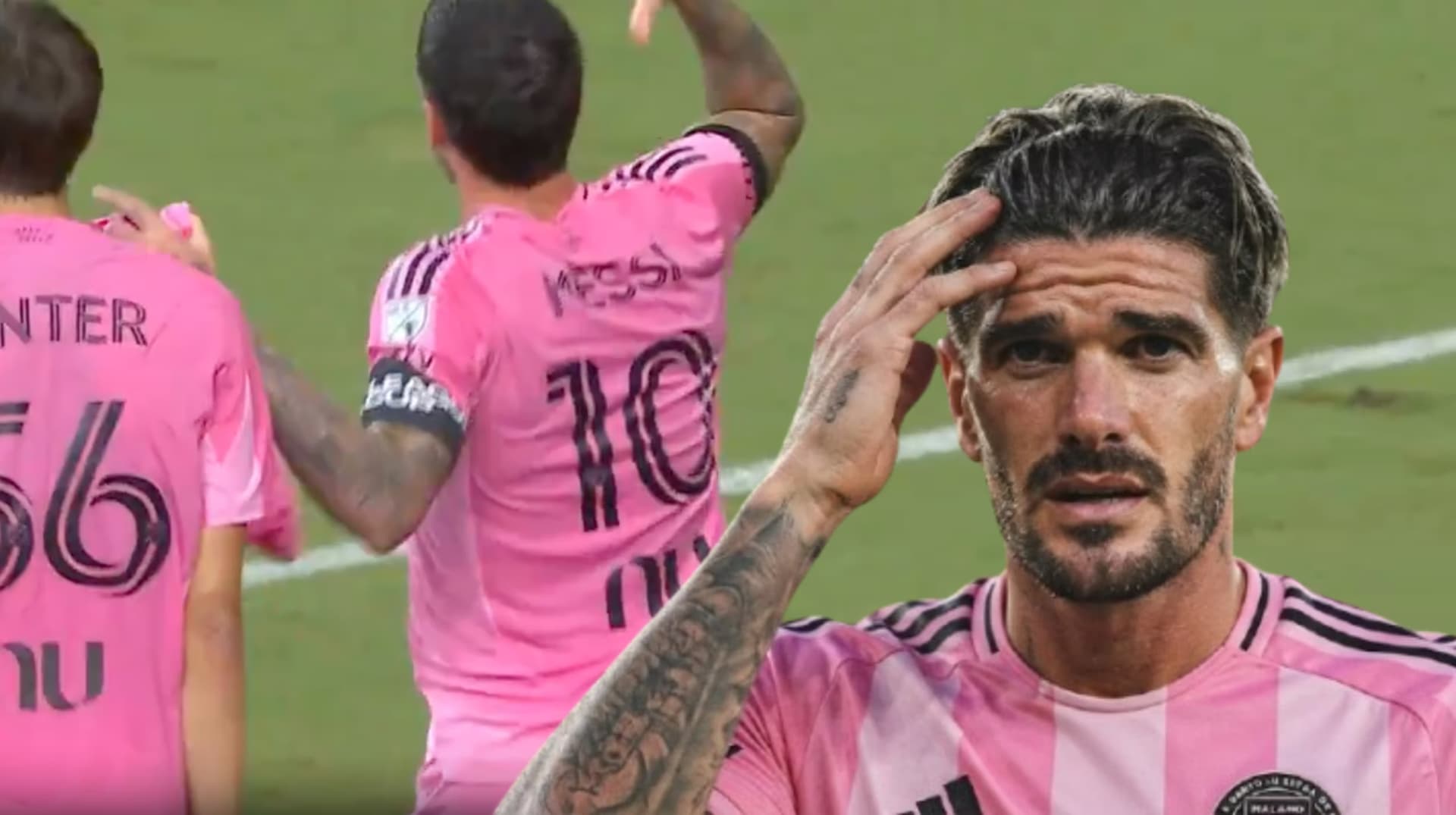 De Paul festejó con la playera de Lionel Messi su gol ante Rayados
