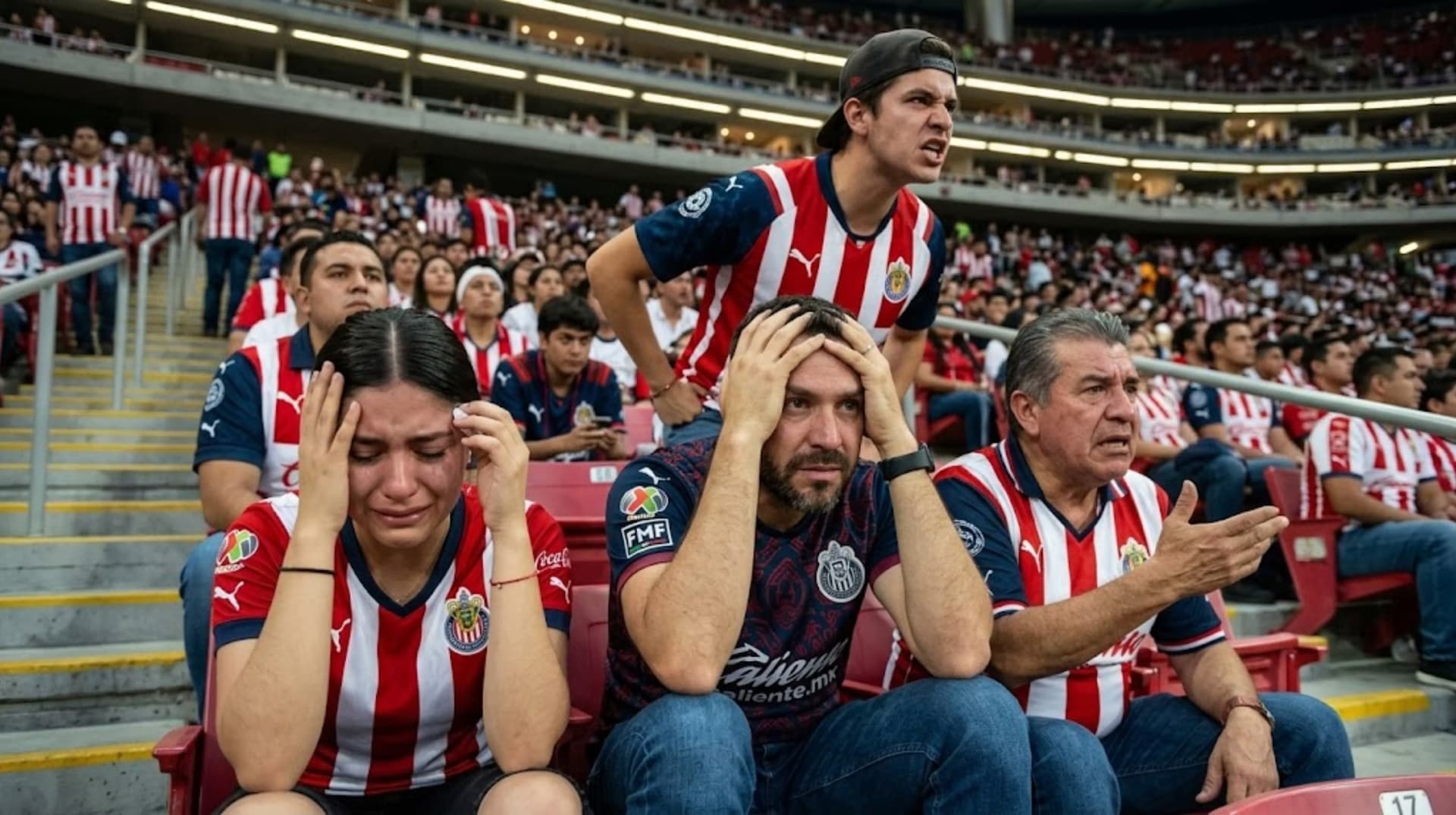 La afición rojiblanca mostró su molestia después del 0-2 de Chivas ante Querétaro en el Estadio Akron.