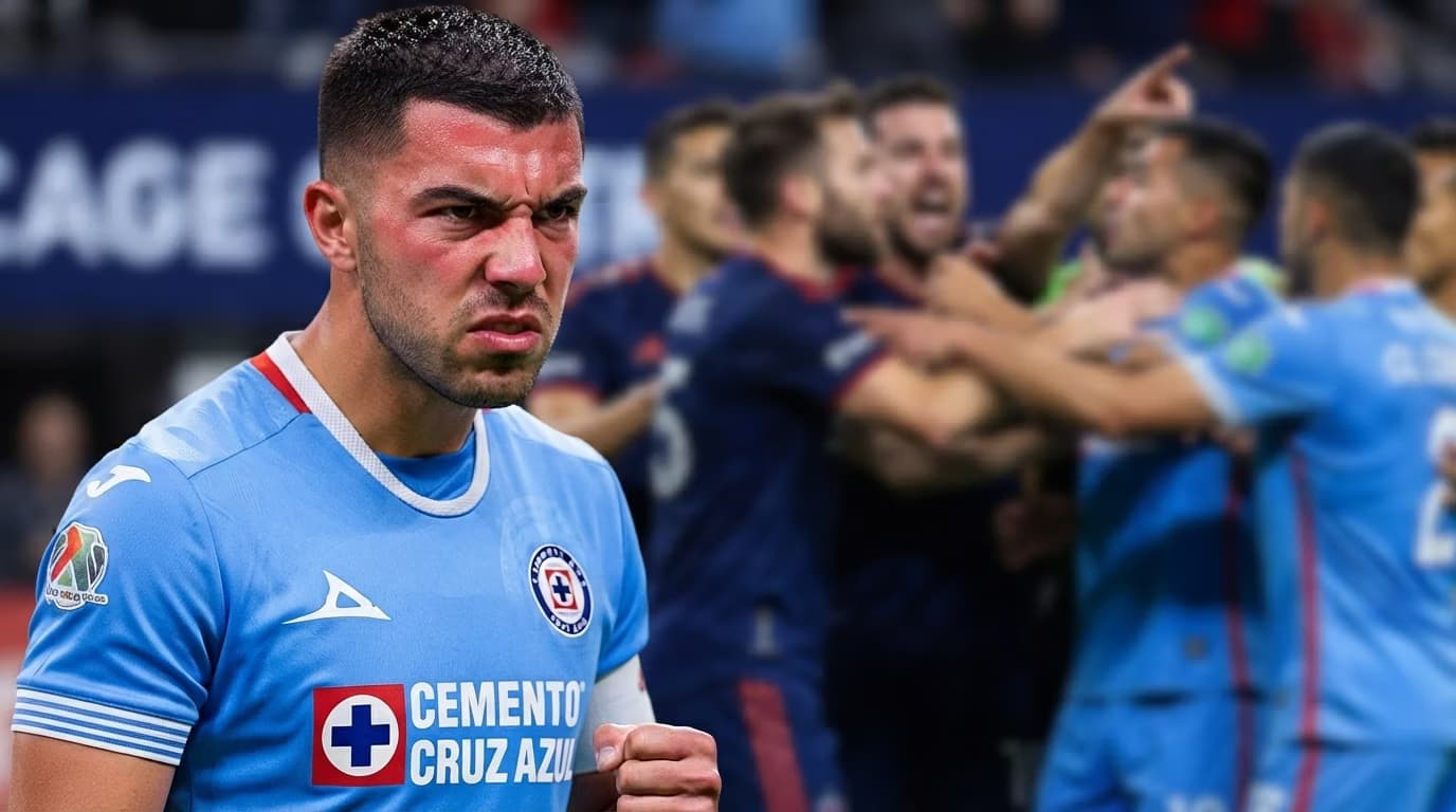 Erik Lira terminó visiblemente frustrado después de la eliminación de Cruz Azul en Leagues Cup, mientras su futuro continúa relacionado con una posible salida al futbol europeo.