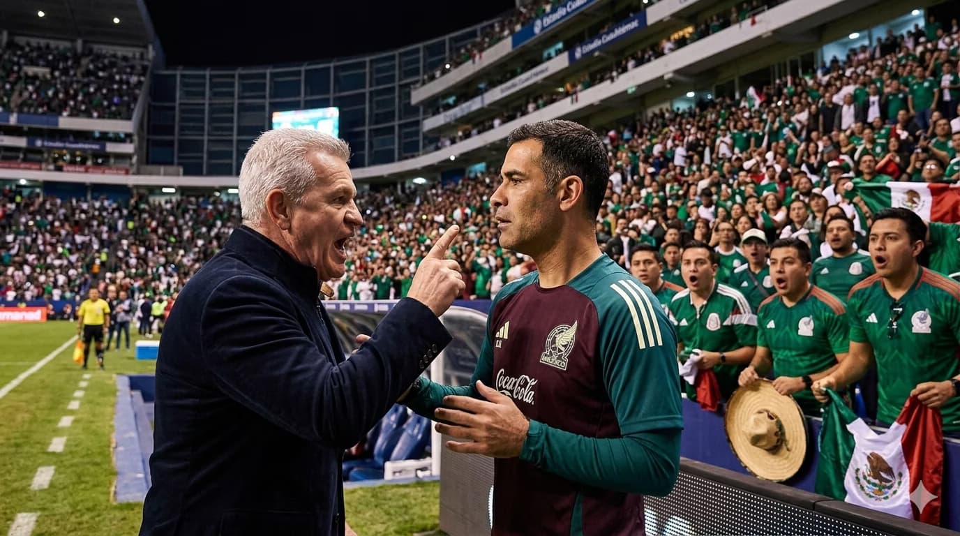 Javier Aguirre regañó a Rafa Márquez