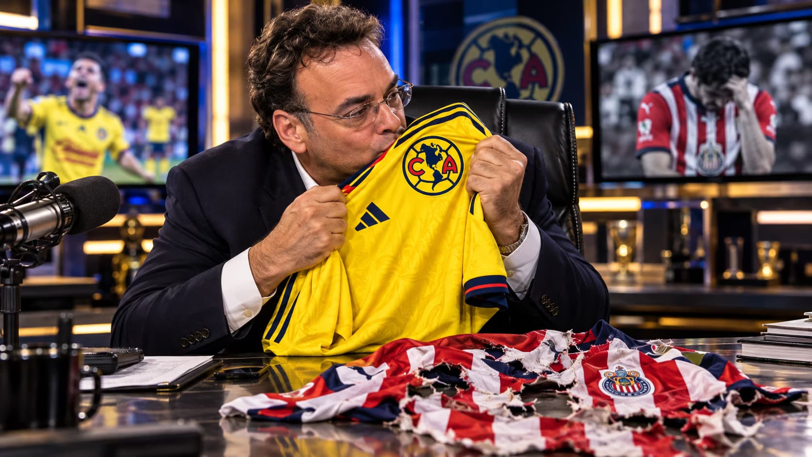 David Faitelson festejando los 110 años