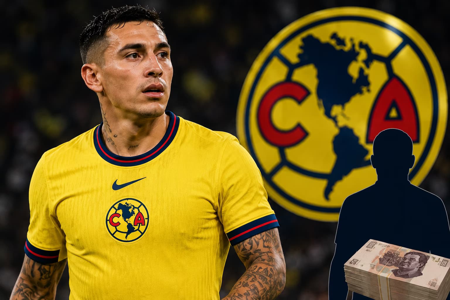 Chicote Calderón quedaría fuera del América de Almada, pero su salida podría dejar dinero al Nido.