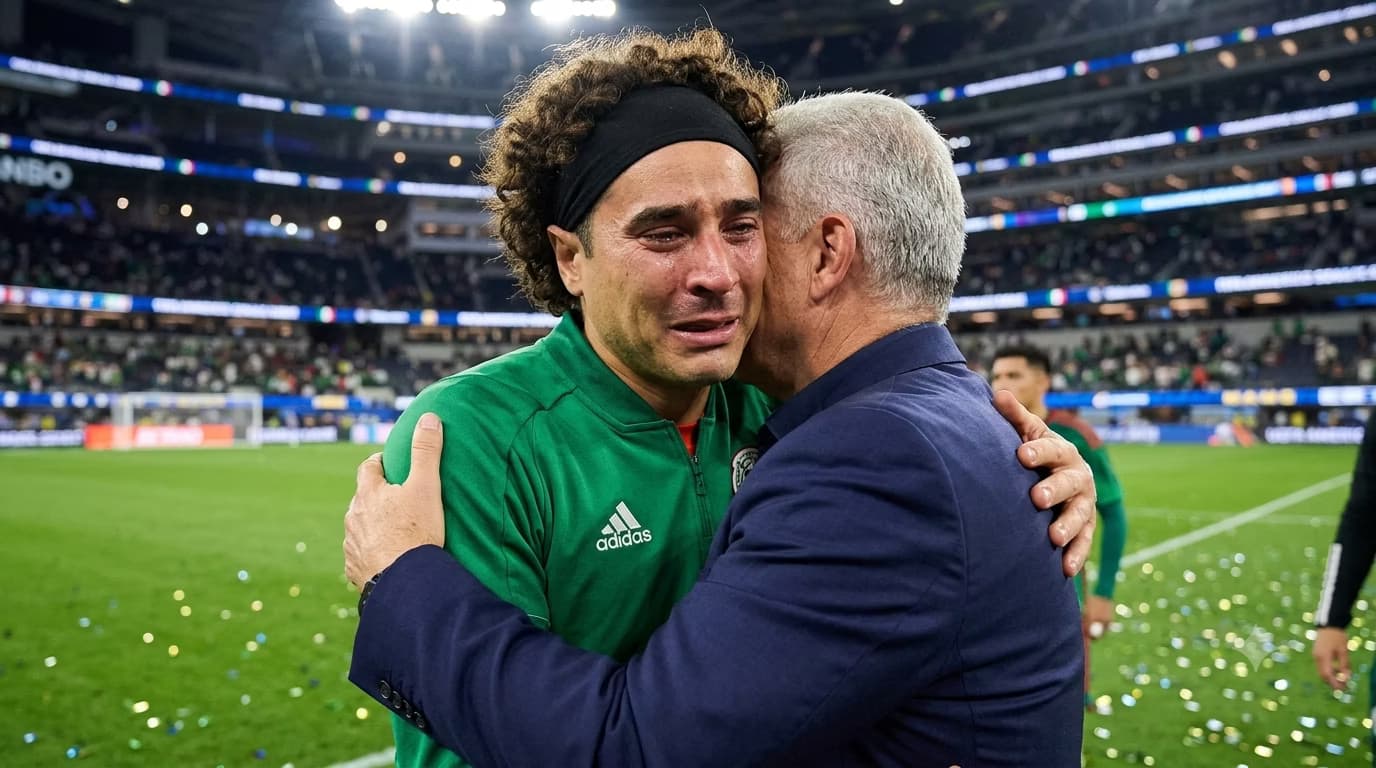 Guillermo Ochoa lloró cuando entro al campo de juego