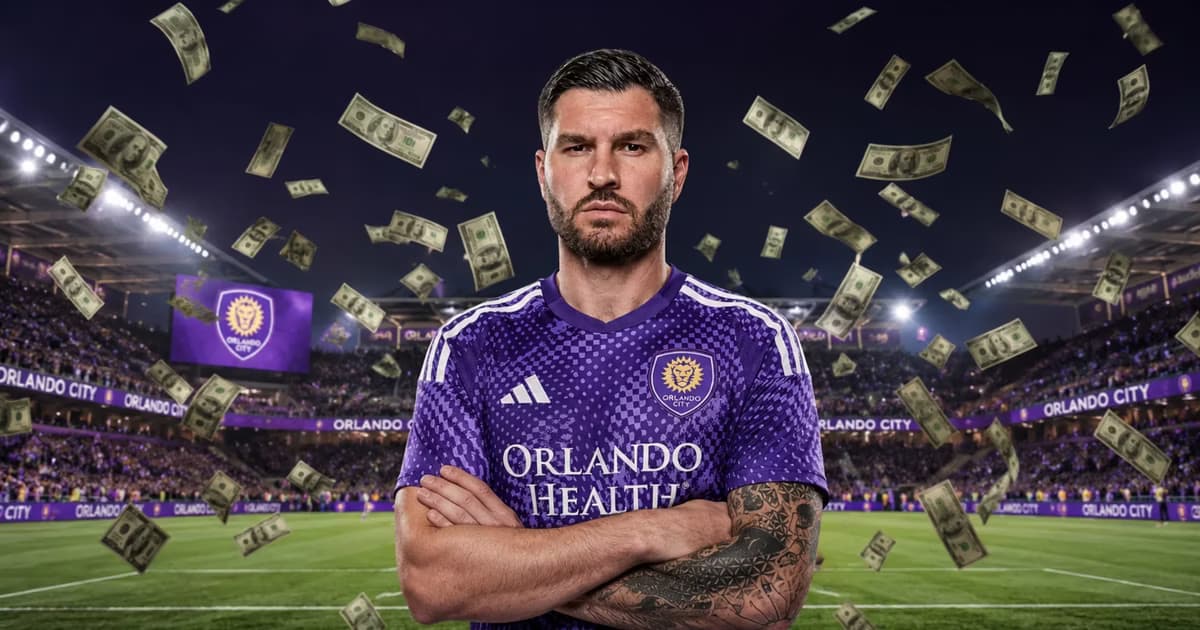 André Pierre Gignac con el uniforme del Orlando City.