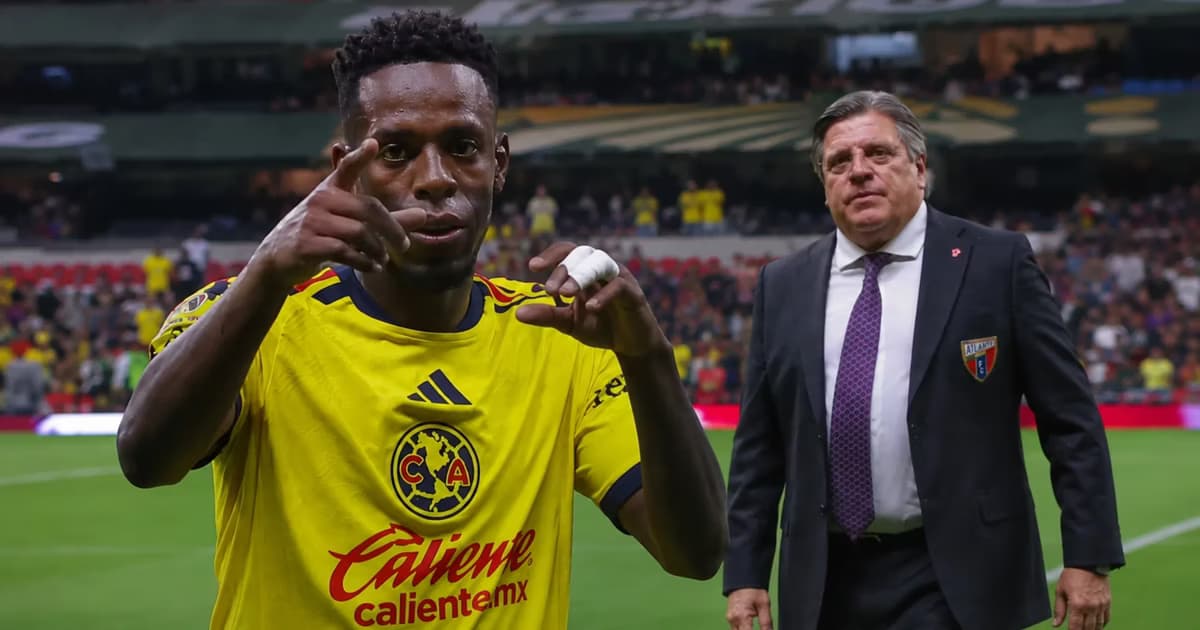 La reacción de Miguel Herrera al gol de Borja.