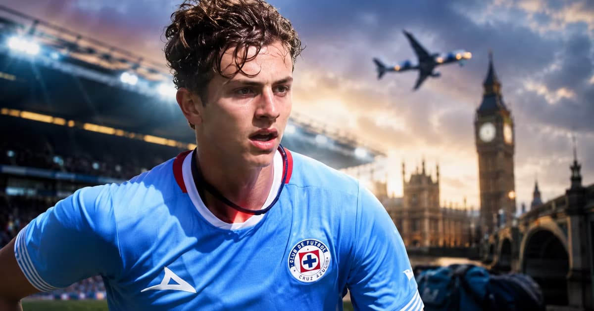 Emiliano Castañeda viaja a Inglaterra para probarse con Queens Park Rangers y representar a la cantera de Cruz Azul.