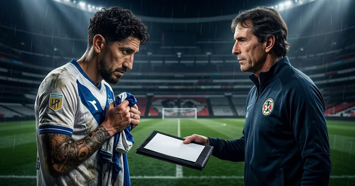 Diego Valdés triste con la camiseta de Vélez y a su lado Guillermo Almada ofreciendole un contrato