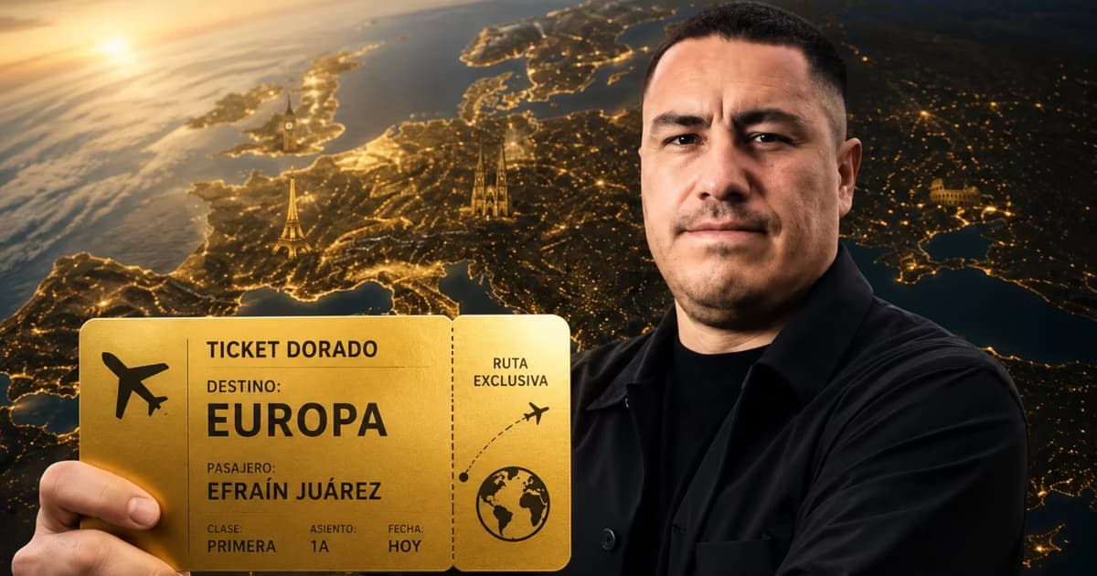 Efraín Juárez y un ticket de avión.