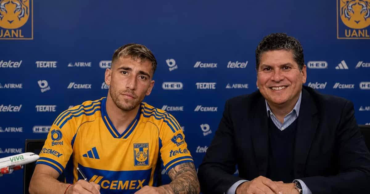 Fernando Gorriarán y el nuevo Presidente de Tigres.