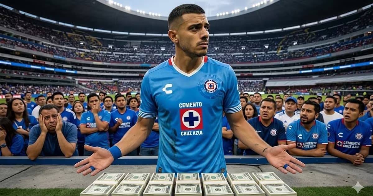 Giorgos Giakoumakis tiene en incertidumbre a la afición Cruz Azul. (Imagen generada por IA)