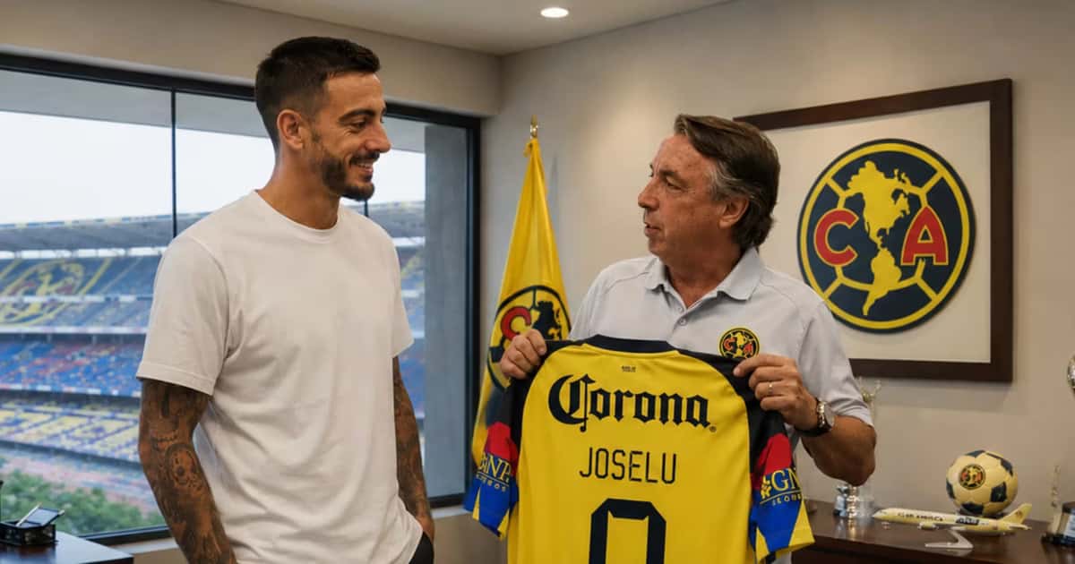 Joselu junto a Emilio Azcárraga.
