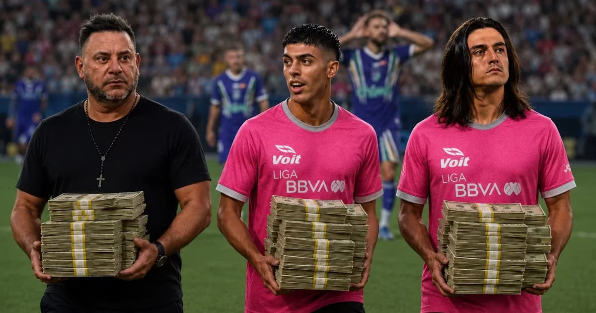 Antonio Mohamed, Juan Brunetta y Carlos Acevedo.