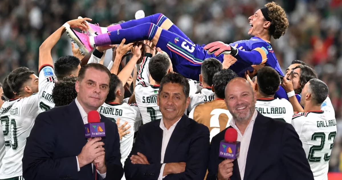 Christian Martinoli, Luis García y Jorge Campos.