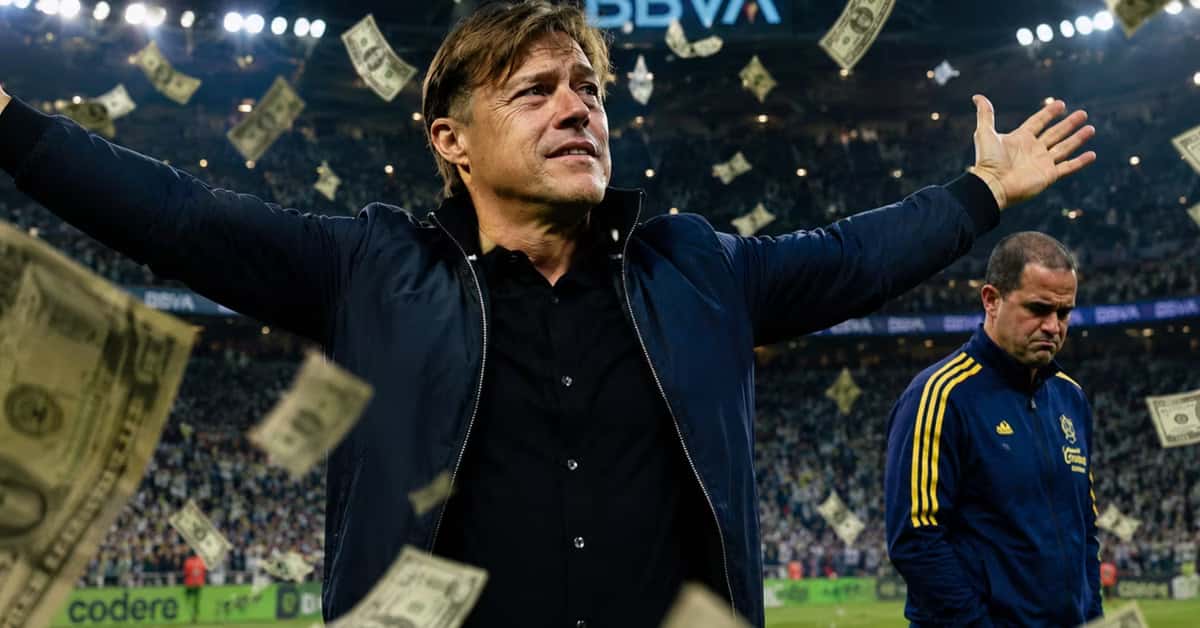 Matías Almeyda entre dólares.
