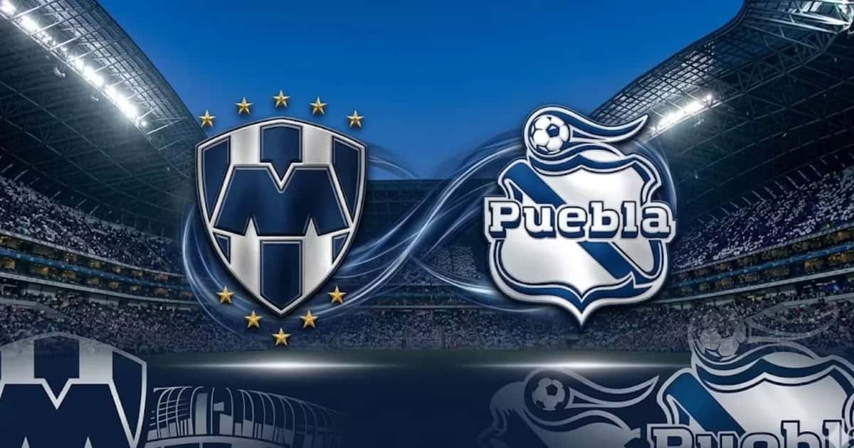 Ilustración digital del Rayados de Monterrey vs. Puebla