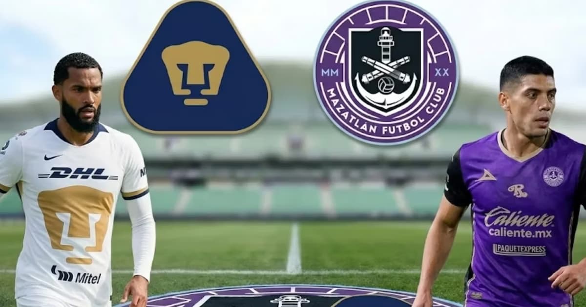 Conoce las alineaciones del Pumas vs Mazatlán