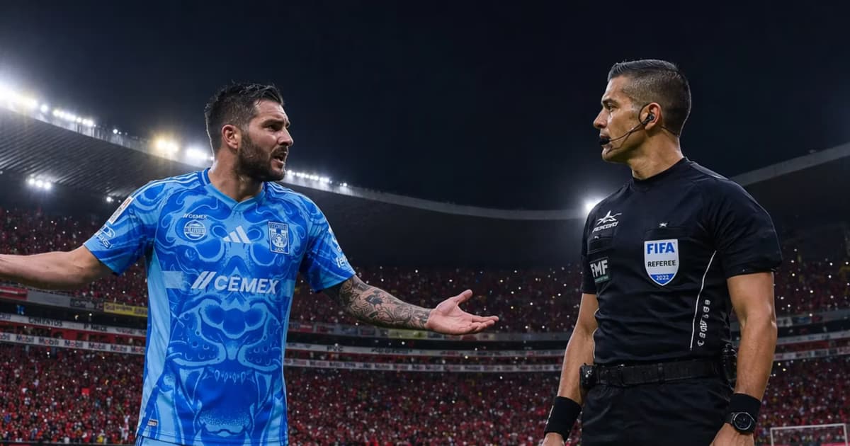 El delantero francés reclamó fuertemente una acción que pudo cambiar el duelo.