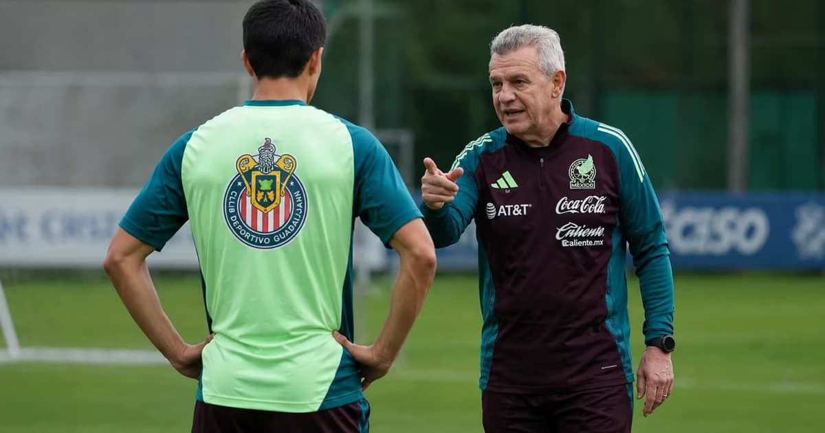 Diego Ochoa entrenando con la Selección Mexicana.