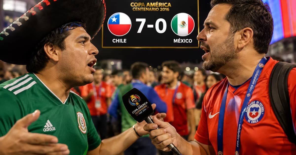 Un hincha mexicano lanzó una broma, pero la respuesta chilena recordó una de las noches más difíciles del Tri.