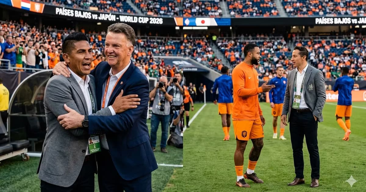 Guardado y Salcido protagonizaron emotivos encuentros con figuras neerlandesas antes del duelo entre Países Bajos y Japón.