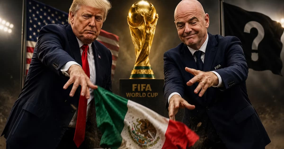 Donald Trumo y Gianni Infantino.