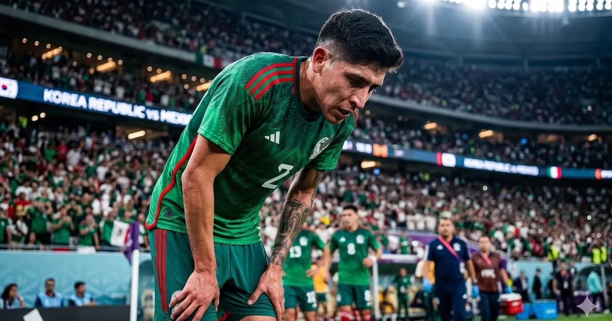 Las imágenes de Edson Álvarez durante el partido ante Sudáfrica generaron dudas sobre su estado físico antes de enfrentar a Corea del Sur.