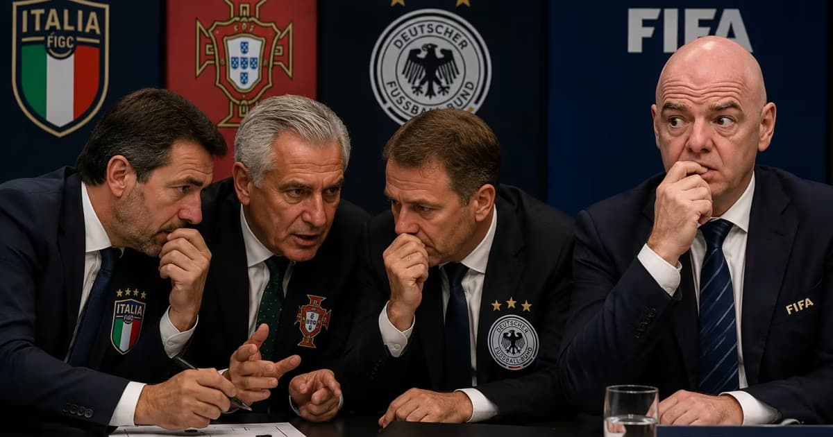 Gianni Infantino en el último partido.