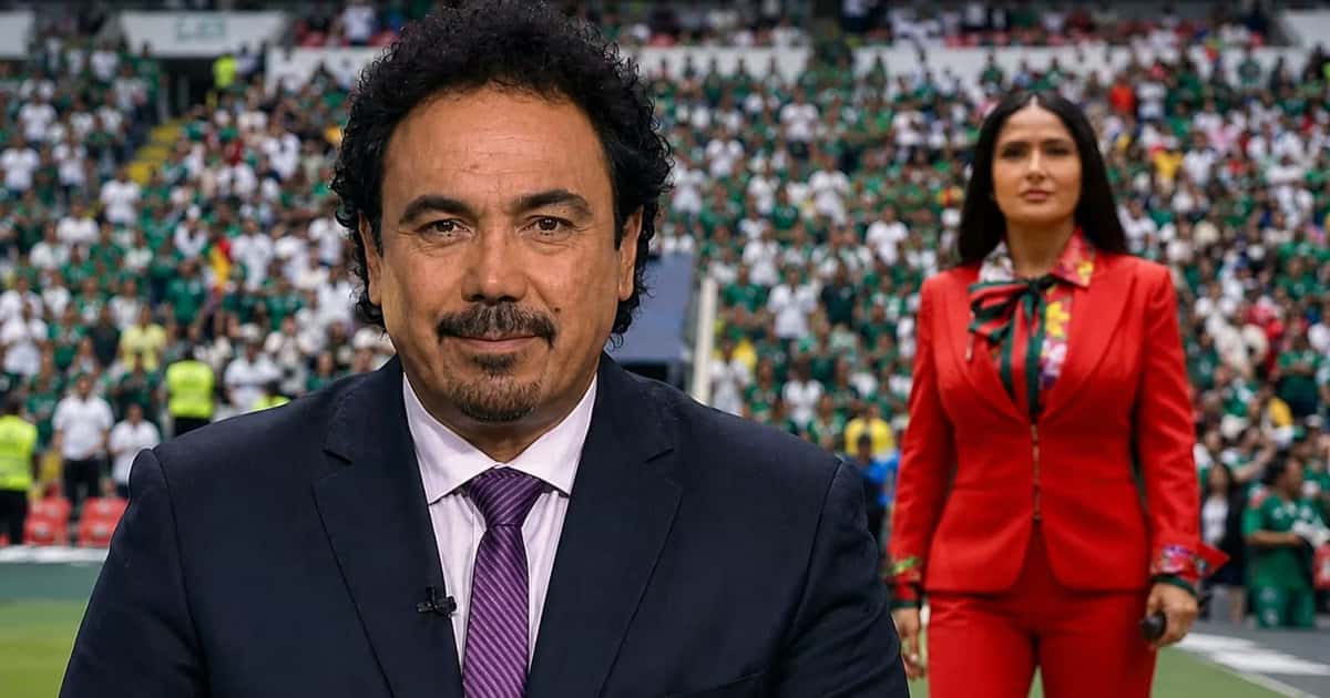 Hugo Sánchez y Salma Hayek.