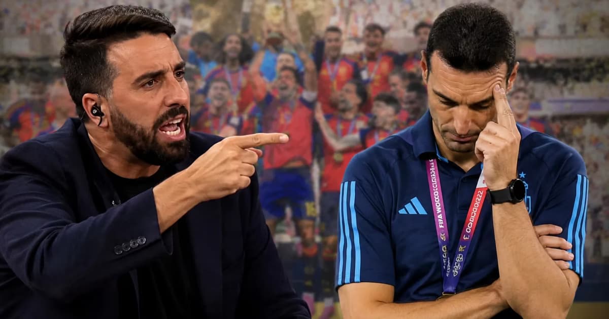 Flavio Azzaro y Lionel Scaloni.