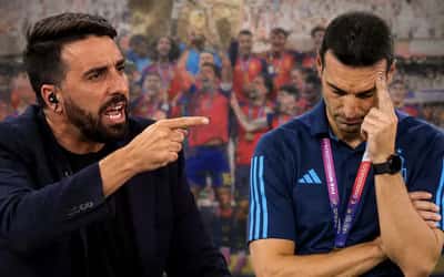 Flavio Azzaro y Lionel Scaloni.