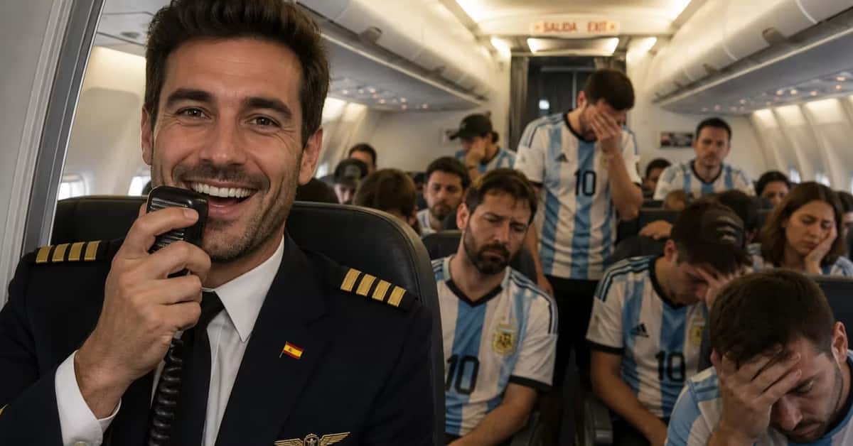 La broma del piloto español.