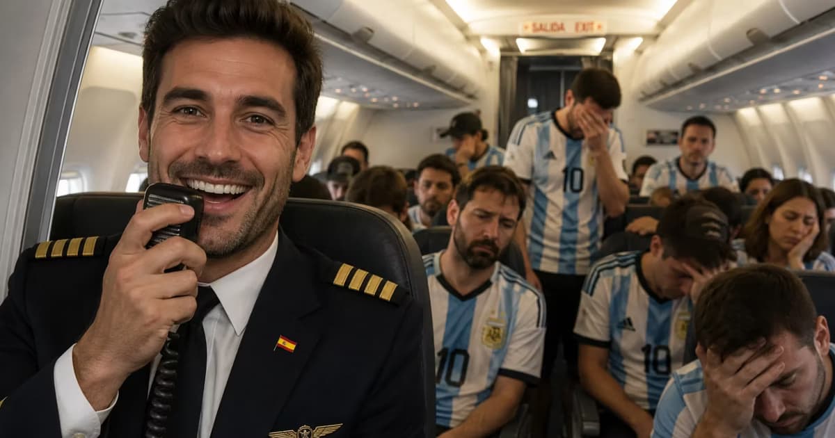 La broma del piloto español.