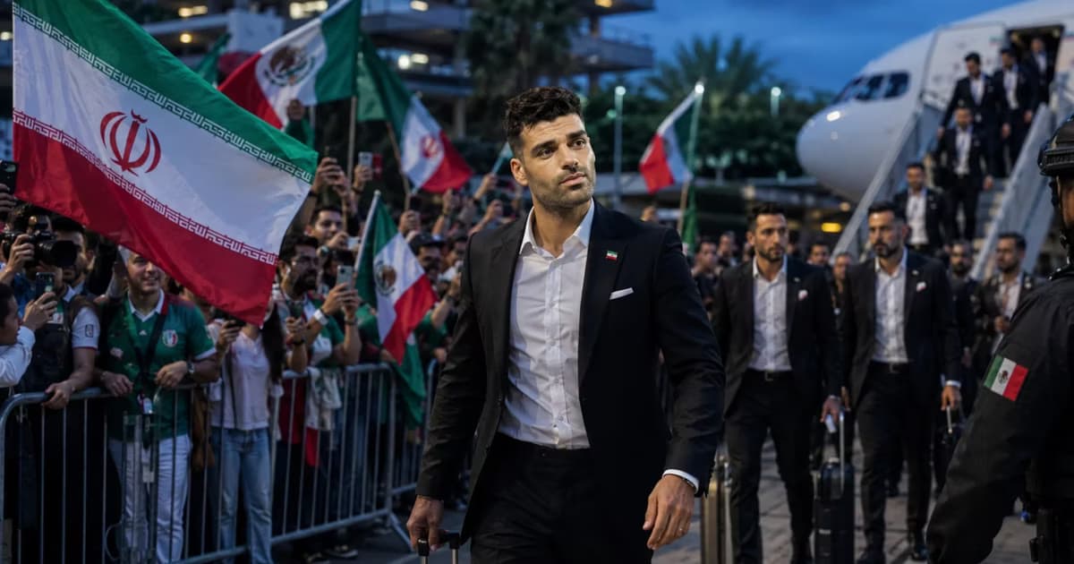 El recibimiento a la Selección de Irán.