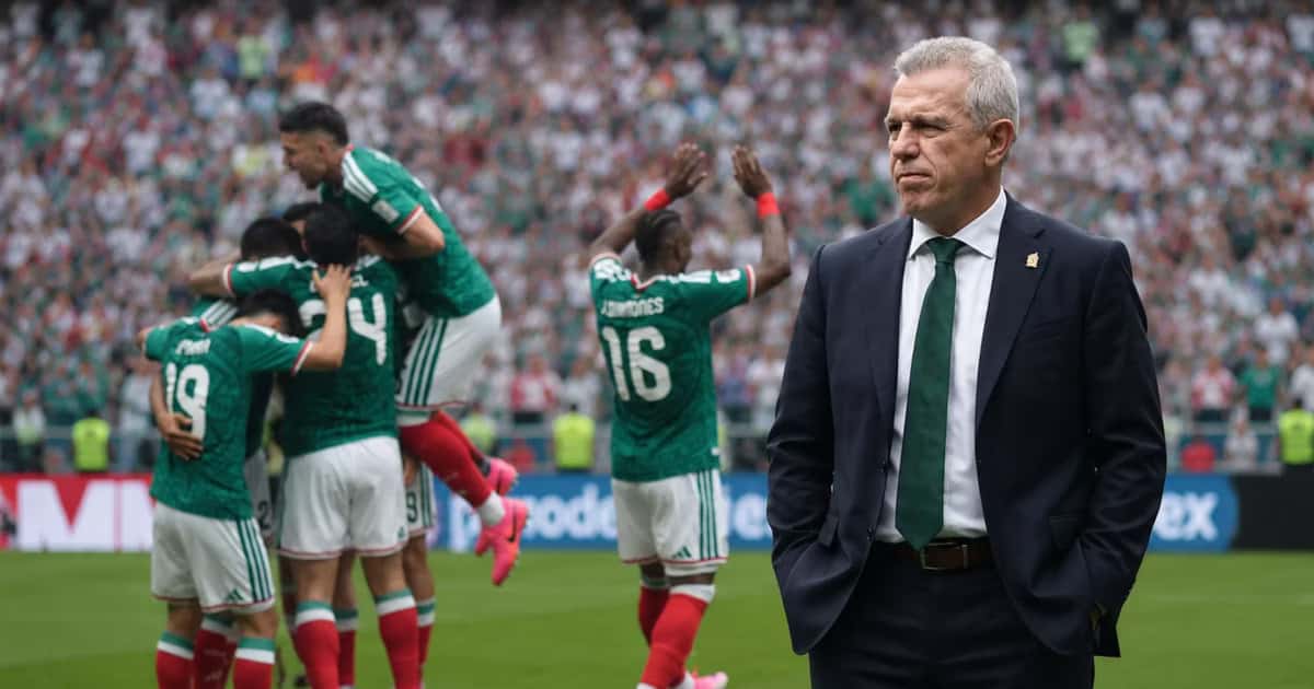 Javier Aguirre viendo a sus jugadores