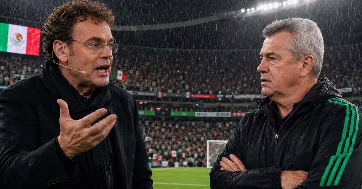 David Faitelson cuestionó el discurso de Javier Aguirre por el cambio de horario antes del México vs Inglaterra.
