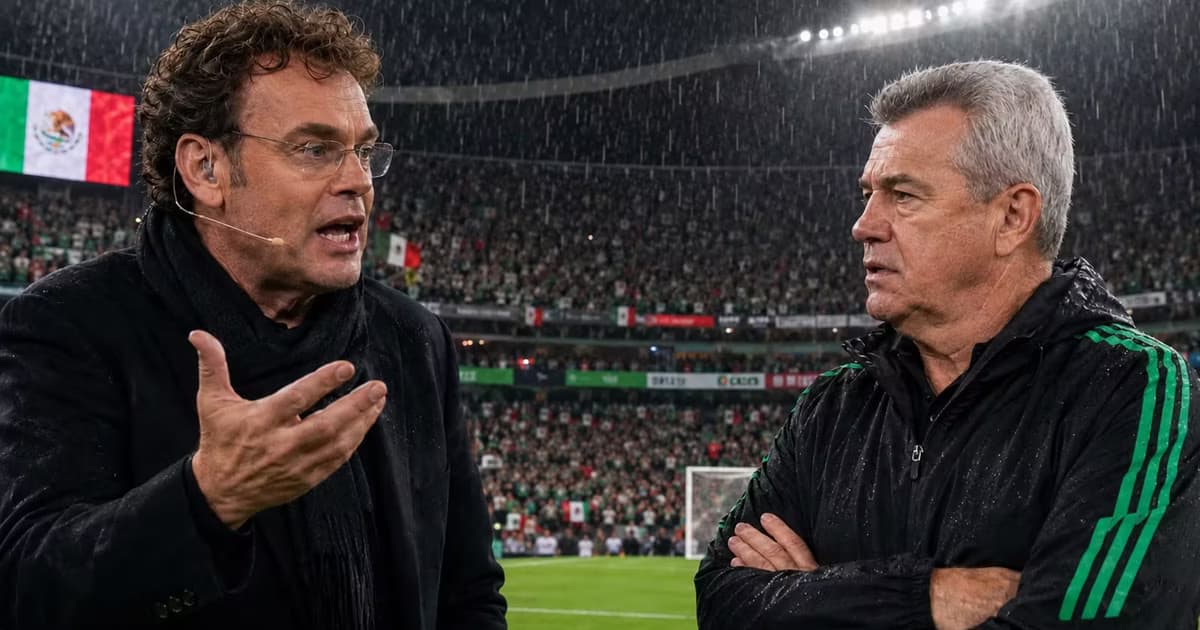 David Faitelson cuestionó el discurso de Javier Aguirre por el cambio de horario antes del México vs Inglaterra.