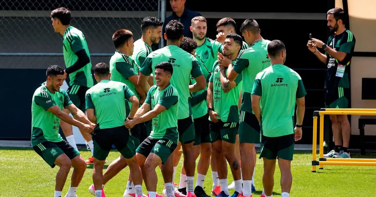 Entrenamiento de la Selección Mexicana.