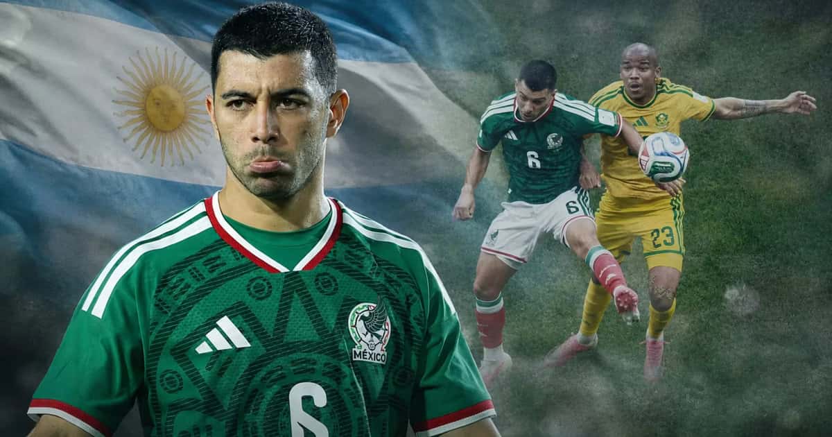 Erik Lira y bandera de Argentina