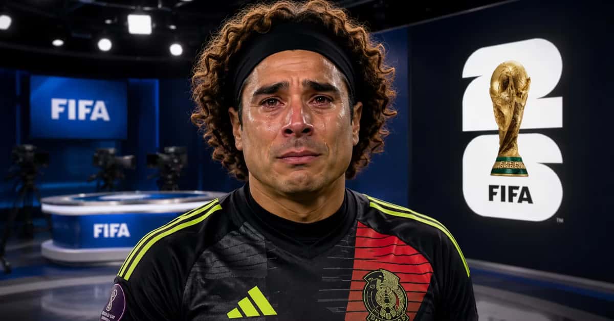 Guillermo Ochoa entre lágrimas.