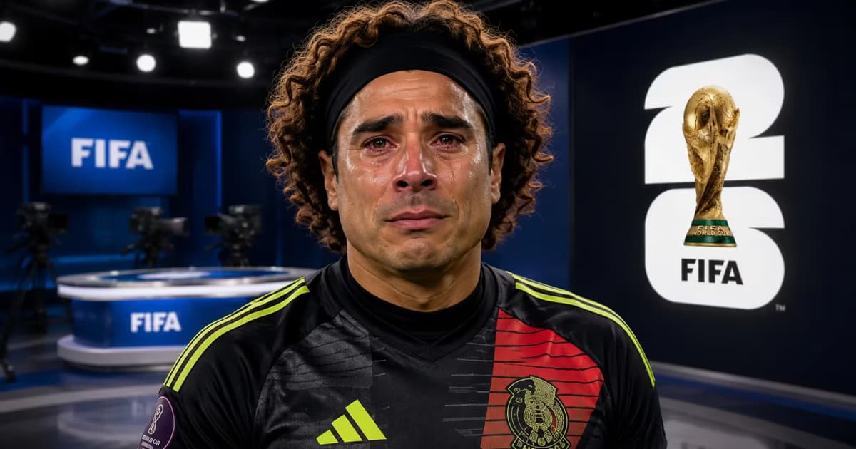 Guillermo Ochoa entre lágrimas.