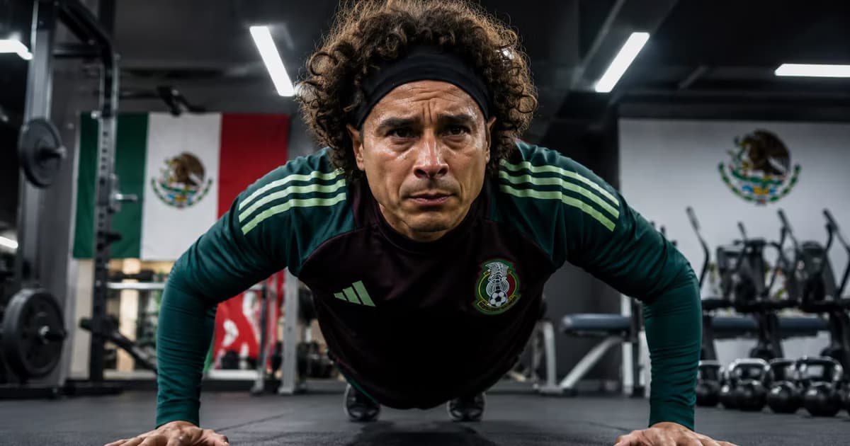 Guillermo Ochoa apareció realizando un entrenamiento exigente y volvió a sembrar dudas sobre su retiro profesional.