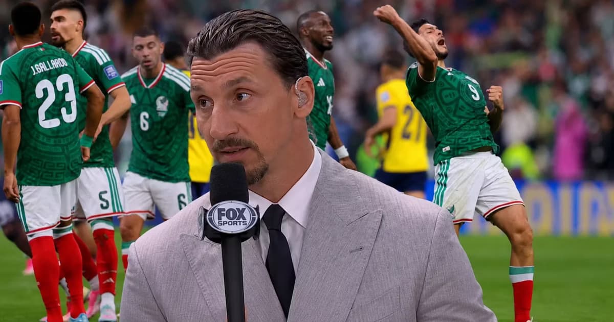 Zlatan Ibrahimovic y jugadores de la Selección Mexicana.