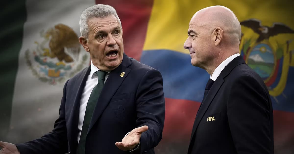Javier Aguirre y Gianni Infantino.