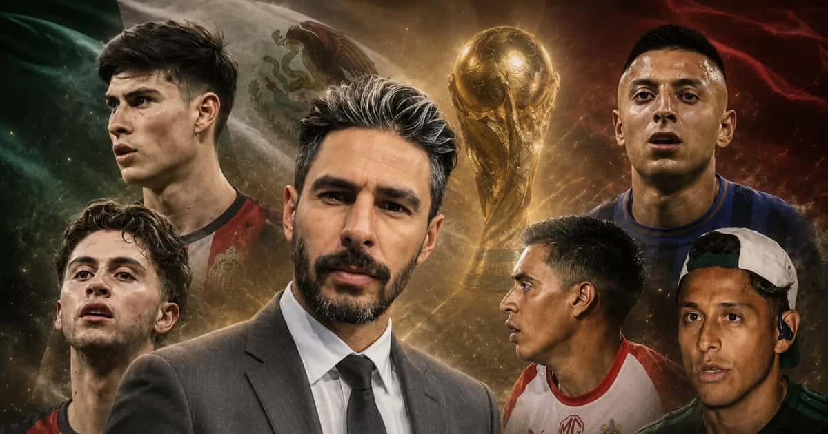 Rafael Márquez Lugo y jugadores de Chivas.
