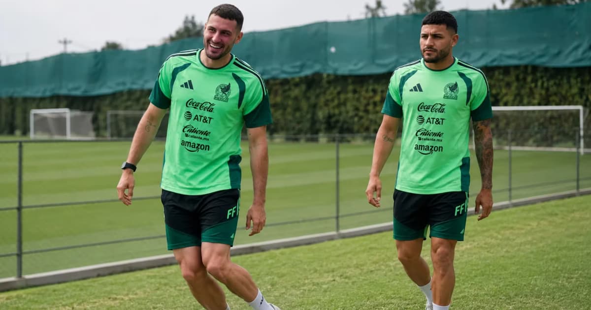 El entrenamiento del Tri.